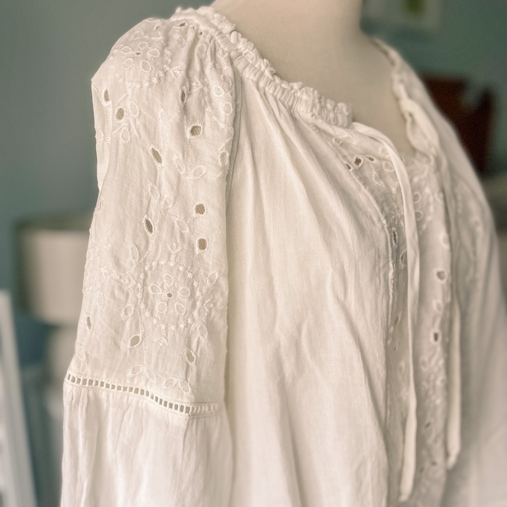NWT Boho Eyelet Blouse